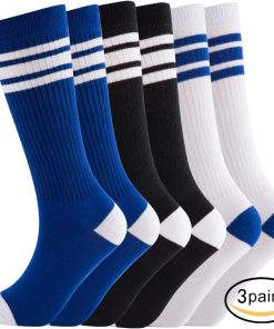 Alternative view of Knee High Tube Socks Comfortable and Breathable with Triple Stripes for Boys