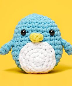 Alternative view of The Woobles Crochet Kit for Beginners - Pierre The Penguin | As seen on Shark Tank. Kit includes: Easy Peasy Yarn. pre-started piece. hook. safety eyes. stuffing. video tutorials. gift